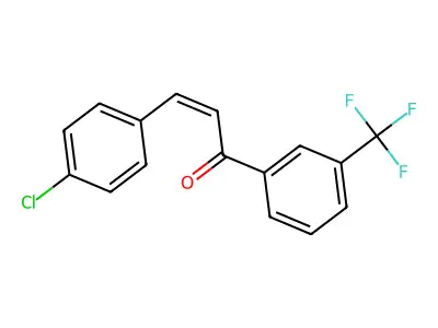 3-(4-Chlorophenyl)-1-[3-(trifluoromethyl)phenyl]prop-2-en-1-one structure
