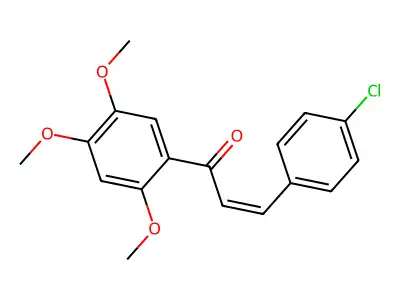 3-(4-Chlorophenyl)-1-(2,4,5-trimethoxyphenyl)prop-2-en-1-one structure