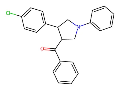 [4-(4-chlorophenyl)-1-phenyltetrahydro-1H-pyrrol-3-yl](phenyl)methanone structure