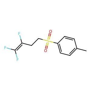 (4-Methylphenyl)(dioxo)(3,4,4-trifluoro-3-butenyl)-lambda~6~-sulfane structure