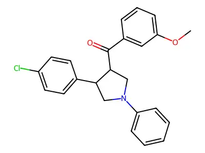 [4-(4-chlorophenyl)-1-phenyltetrahydro-1H-pyrrol-3-yl](3-methoxyphenyl)methanone structure