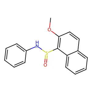 2-methoxy-N-phenylnaphthalene-1-sulfinamide structure