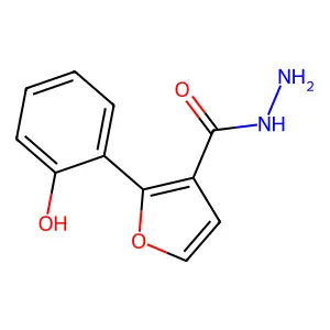 2-(2-Hydroxyphenyl)furan-3-carbohydrazide structure