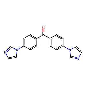 Bis(4-imidazol-1-ylphenyl)methanone structure