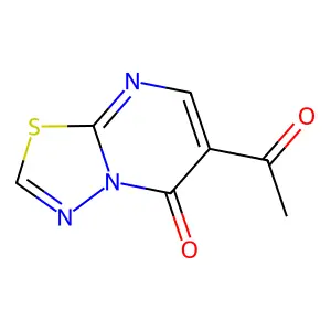 6-acetyl-5H-[1,3,4]thiadiazolo[3,2-a]pyrimidin-5-one structure