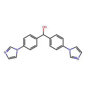 4-(1H-Imidazol-1-yl)-alpha-(4-(1H-imidazol-1-yl)phenyl)benzenemethanol structure
