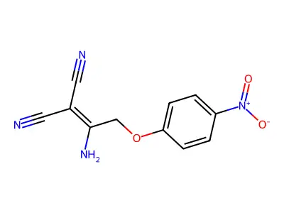 2-[1-Amino-2-(4-nitrophenoxy)ethylidene]propanedinitrile structure