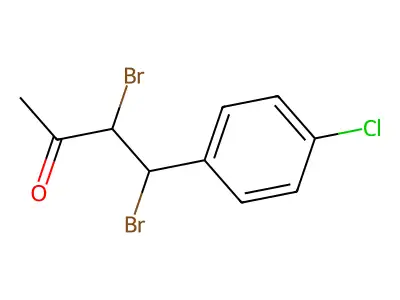 3,4-Dibromo-4-(4-chlorophenyl)-2-butanone structure