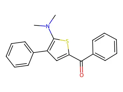 [5-(Dimethylamino)-4-phenyl-2-thienyl](phenyl)methanone structure