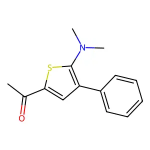 1-[5-(Dimethylamino)-4-phenyl-2-thienyl]-1-ethanone structure