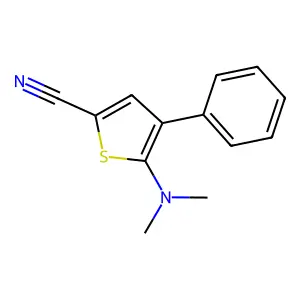 5-(Dimethylamino)-4-phenyl-2-thiophenecarbonitrile structure
