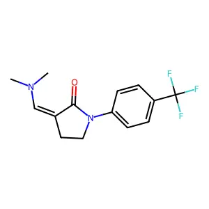 3-[(Dimethylamino)methylene]-1-[4-(trifluoromethyl)phenyl]-2-pyrrolidinone structure
