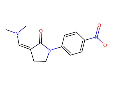 3-[(Dimethylamino)methylene]-1-(4-nitrophenyl)-2-pyrrolidinone structure
