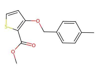 Methyl 3-[(4-methylphenyl)methoxy]thiophene-2-carboxylate structure