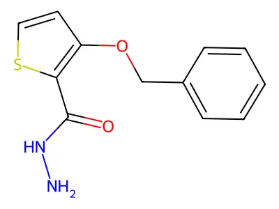 3-(Benzyloxy)thiophene-2-carbohydrazide structure