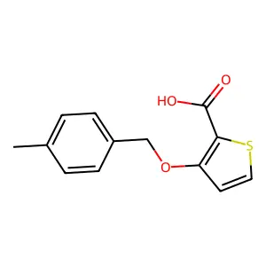 3-[(4-Methylbenzyl)oxy]-2-thiophenecarboxylic acid structure