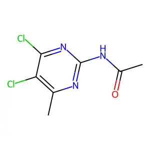 N-(4,5-dichloro-6-methylpyrimidin-2-yl)acetamide structure