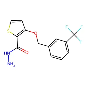 3-{[3-(Trifluoromethyl)benzyl]oxy}-2-thiophenecarbohydrazide structure