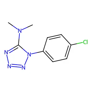 1-[4-Chlorophenyl]-N,N-dimethyl-1H-tetrazol-5-amine structure