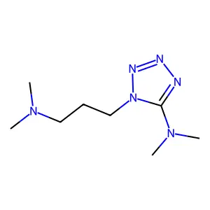 N-{1-[3-(dimethylamino)propyl]-1H-1,2,3,4-tetraazol-5-yl}-N,N-dimethylamine structure