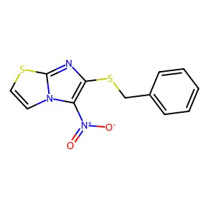 6-(Benzylsulfanyl)-5-nitroimidazo[2,1-b][1,3]thiazole structure