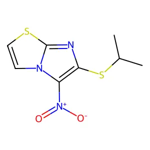 6-(Isopropylsulfanyl)-5-nitroimidazo[2,1-b][1,3]thiazole structure