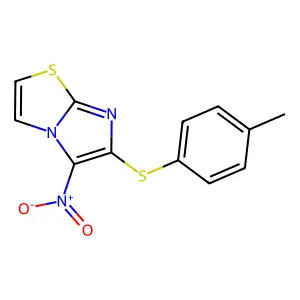 4-Methylphenyl 5-nitroimidazo[2,1-b][1,3]thiazol-6-yl sulfide structure
