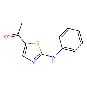 1-(2-Anilino-1,3-thiazol-5-yl)-1-ethanone structure
