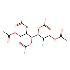 Glucitol, 2-deoxy-2-fluoro-, pentaacetate, D- structure
