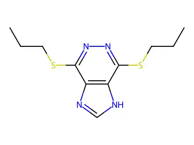 4,7-bis(propylsulfanyl)-1H-imidazo[4,5-d]pyridazine structure