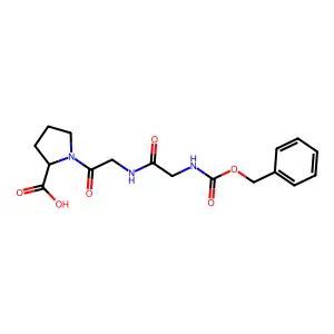 N-[(benzyloxy)carbonyl]glycylglycylproline structure