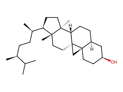 14-Methyl-9,19-cycloergostan-3-ol structure