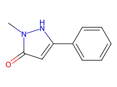 3H-Pyrazol-3-one, 2,4-dihydro-2-methyl-5-phenyl- structure