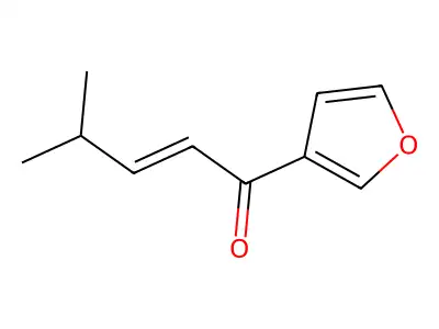 1-(Furan-3-yl)-4-methylpent-2-en-1-one structure