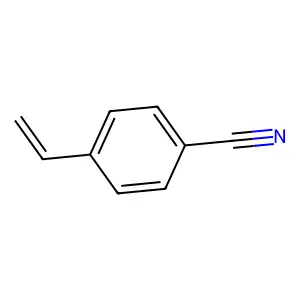 4-乙烯基苯甲腈 structure
