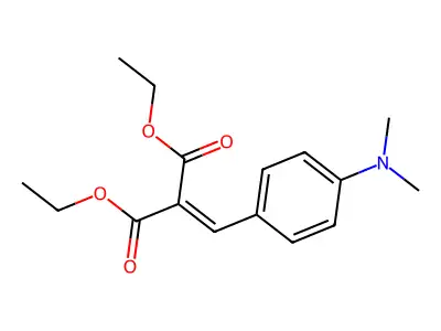 Diethyl [4-(dimethylamino)benzylidene]malonate structure