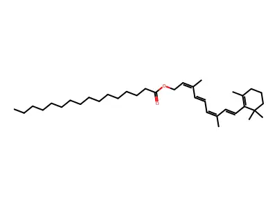 Retinol, palmitate, 9-cis,13-cis- structure
