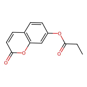 (2-Oxochromen-7-yl) propanoate structure