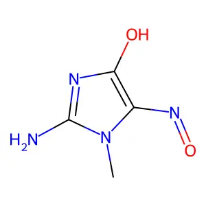 4-Imidazolidinone, 5-hydroxyimino-2-imino-1-methyl- structure