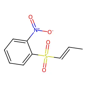 1-nitro-2-[(E)-prop-1-enyl]sulfonylbenzene structure