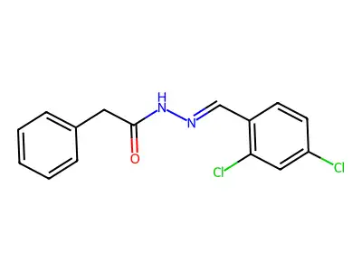 N'-(2,4-dichlorobenzylidene)-2-phenylacetohydrazide structure