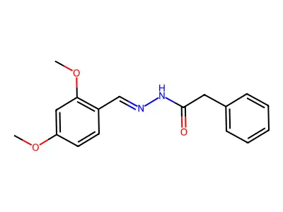 N-[(E)-(2,4-dimethoxyphenyl)methylideneamino]-2-phenylacetamide structure