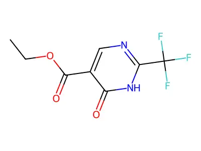 Ethyl 4-hydroxy-2-(trifluoromethyl)pyrimidine-5-carboxylate structure