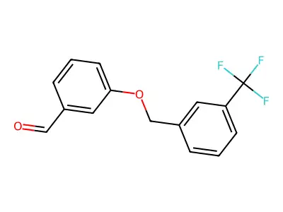 3-{[3-(Trifluoromethyl)benzyl]oxy}benzaldehyde structure