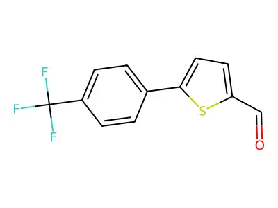 5-(4-(Trifluoromethyl)phenyl)thiophene-2-carbaldehyde structure