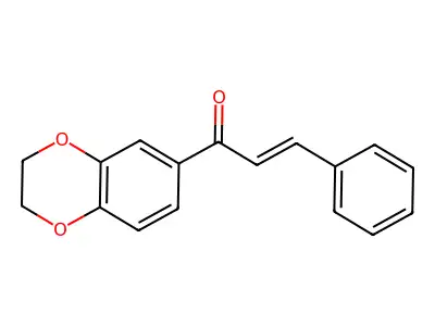 1-(2,3-Dihydro-1,4-benzodioxin-6-yl)-3-phenylprop-2-en-1-one structure