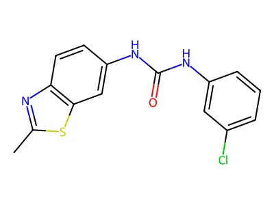 1-(3-Chlorophenyl)-3-(2-methyl-1,3-benzothiazol-6-yl)urea structure