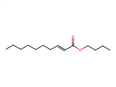 Butyl 2-decenoate structure
