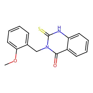 3-[(2-Methoxyphenyl)methyl]-2-sulfanyl-3,4-dihydroquinazolin-4-one structure