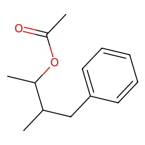 Benzenepropanol, alpha,beta-dimethyl-, 1-acetate structure